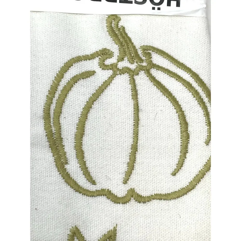 IKEA HOSTPROMENAD Pillow Cover 20x20 Embroidered Fall Harvest Discontinued NWT